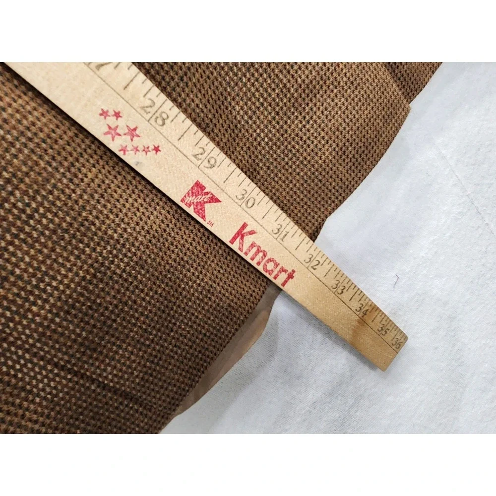 Vtg Lauren Ralph Lauren Men's 40R Brown Lambswool Houndstooth Sport Coat Jacket‎